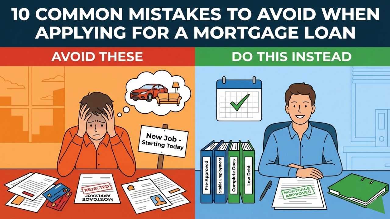 common mistakes to avoid when applying for a mortgage loan