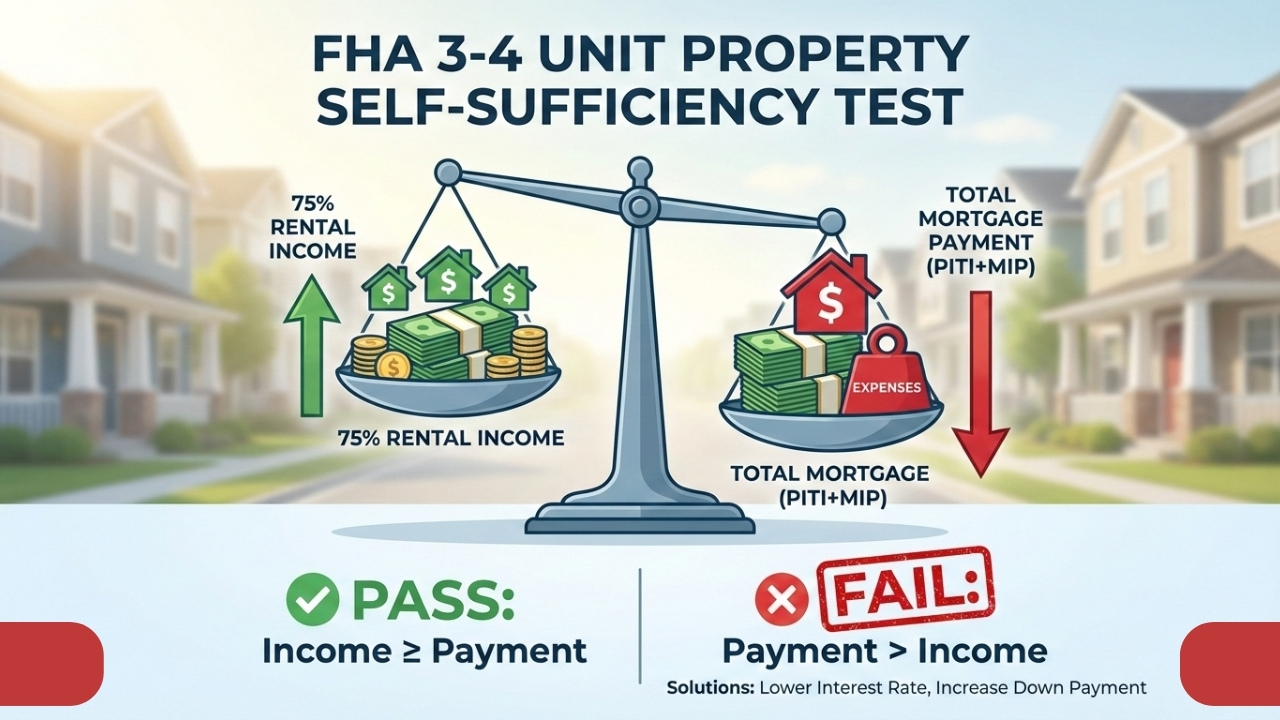 fha 3-4 unit property self sufficiencytest